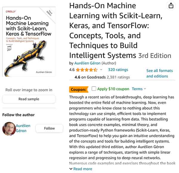 Hands-On Machine Learning with Scikit-Learn, Keras, and TensorFlow - Concepts, Tools, and Techniques to Build Intelligent Systems