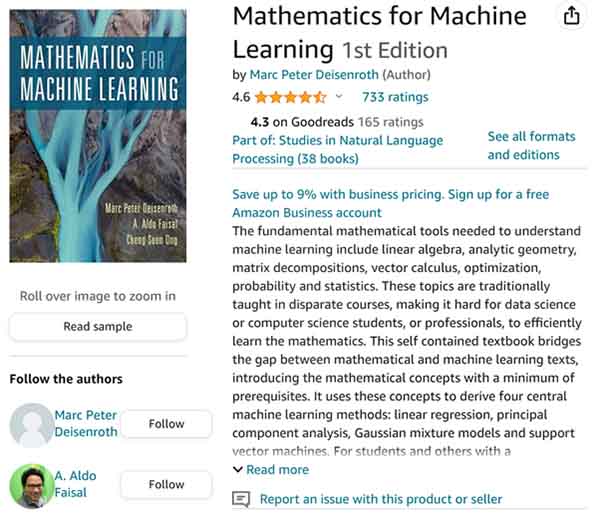 Mathematics for Machine Learning