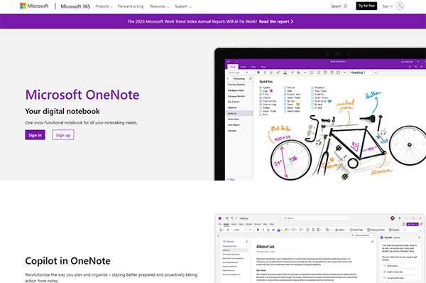 OneNote - A Note-Taking App