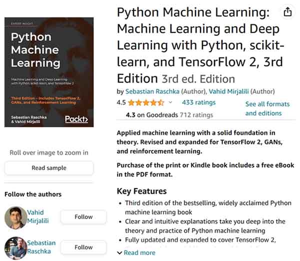 Python Machine Learning - Machine Learning and Deep Learning with Python, scikit-learn, and TensorFlow