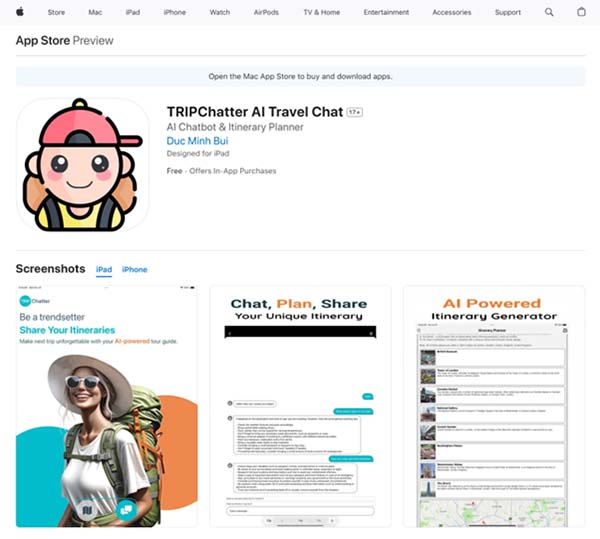 TRIPChatter AI Travel Chat