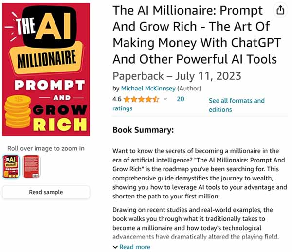 The AI Millionaire - Prompt And Grow Rich - The Art Of Making Money With ChatGPT And Other Powerful AI Tools