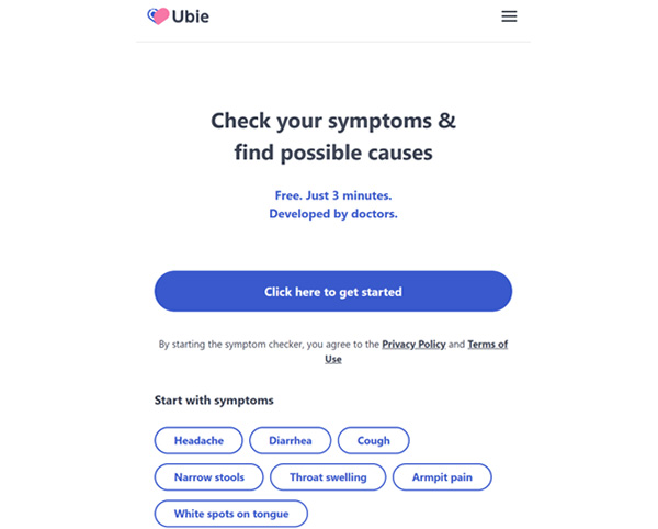 Ubie Symptom Checker