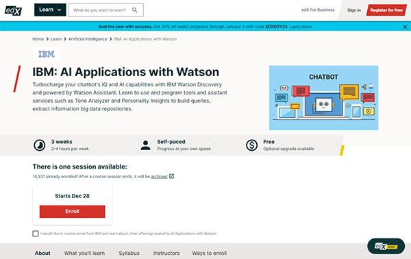 AI Applications with Watson by IBM