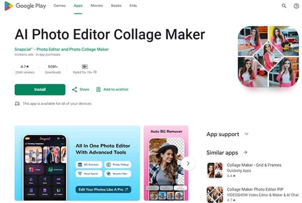 AI Photo Editor Collage Maker