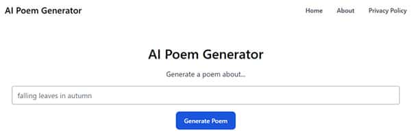 AI Poem Generator