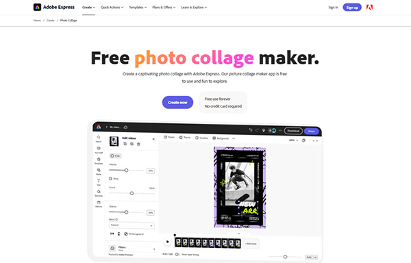 Adobe Free Photo Collage Maker