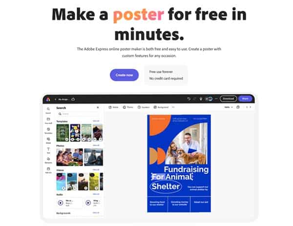 Adobe Spark Poster Maker