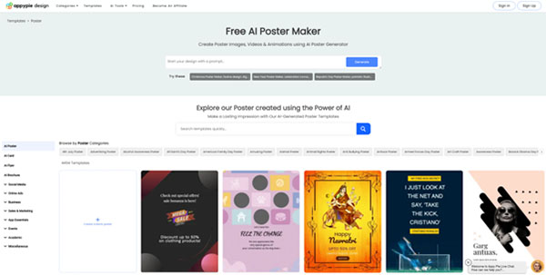Appy Pie’s AI Poster Maker