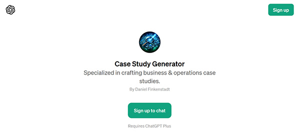 ChatGPT AI Case Study Generator