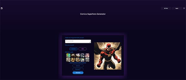 Deep AI Comics & Anime Superhero Generator