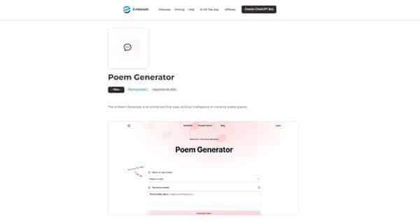 EmbedAI Poem Generator