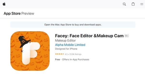Facey: Face Editor &Makeup Cam