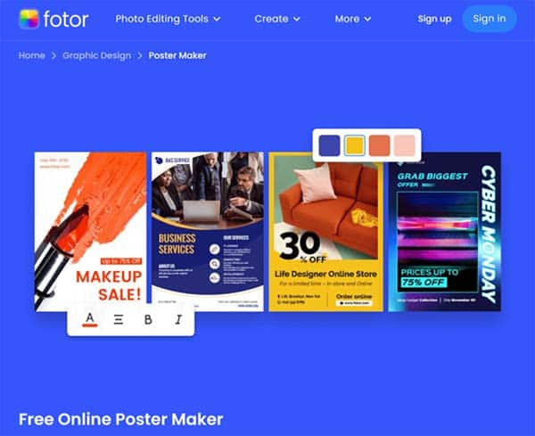 Fotor Poster Maker