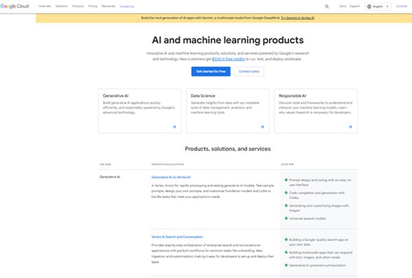 Google Cloud AI