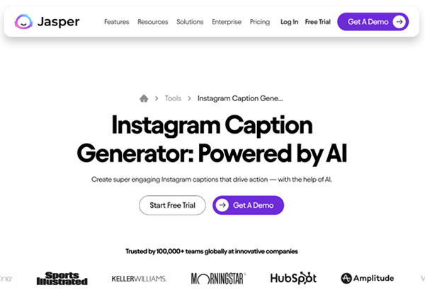 Jasper AI Instagram Caption Generator