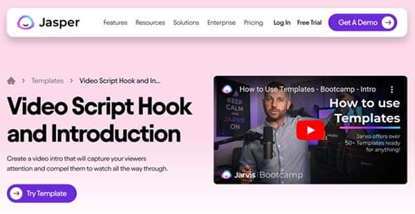 Jasper Video Script Generator