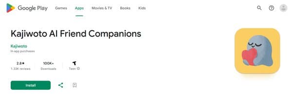 Kajiwoto AI Friend Companions
