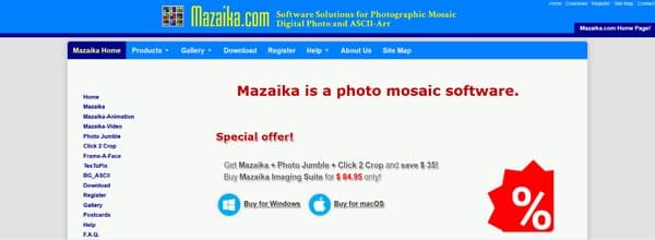 Mazaika Photo Mosaic Software