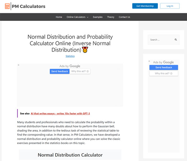 PM Calculators Probability Calculator