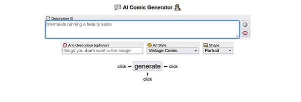 Perchance AI Comic Generator