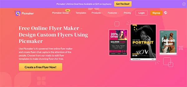 Picmaker Free AI Online Flyer Maker