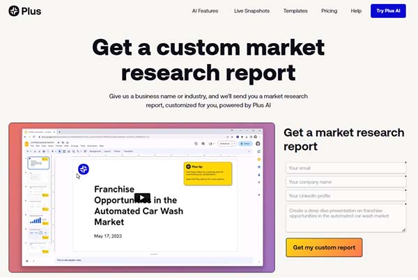 Plus Market Research Report