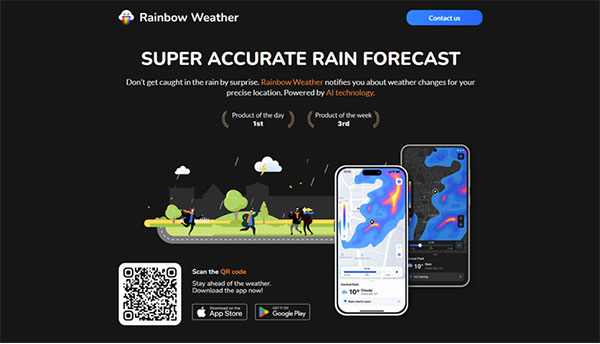Rainbow Weather AI Forecast