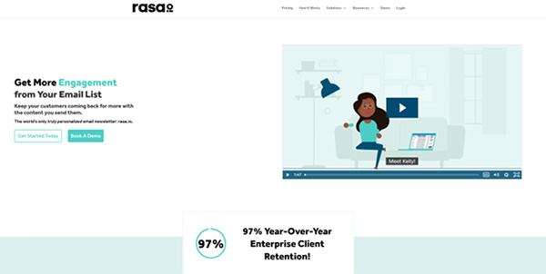Rasa.io (AI-personalized Email Newsletter Tool)