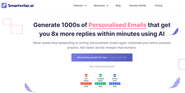 Smartwriter.ai (AI Email Personalization Platform)