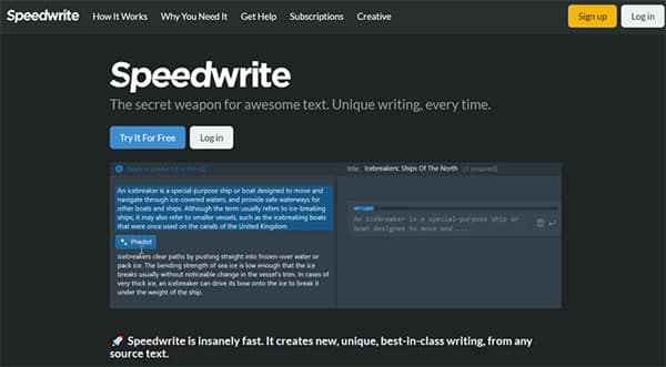 Speedwrite