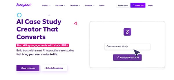 Storydoc AI Case Study Generator