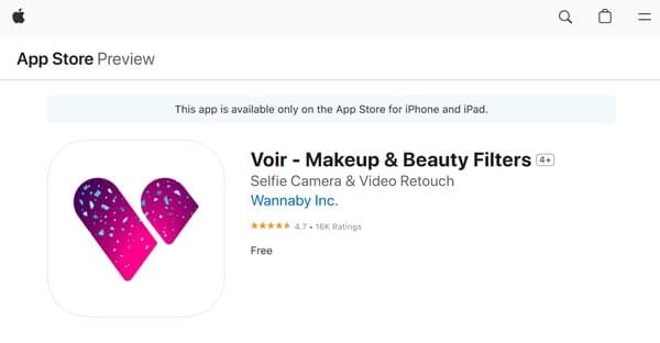 Voir Makeup & Beauty Filters