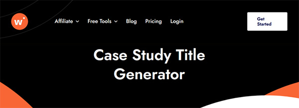 Writecream Case Study Title Generator
