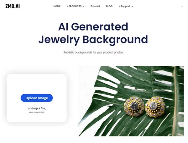ZMO AI Generated Jewelry Background