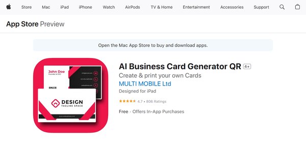 AI Business Card Generator QR