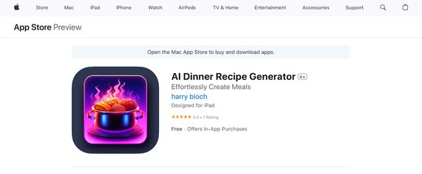 AI Dinner Recipe Generator