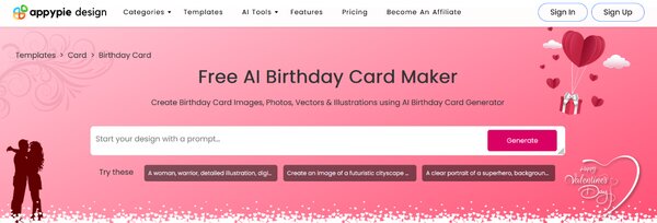 Appypie Free AI Birthday Card Maker