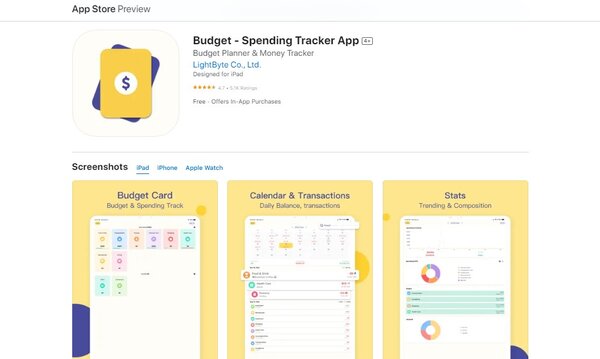 Budget Spending Tracker App