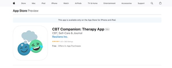 CBT Companion Therapy App