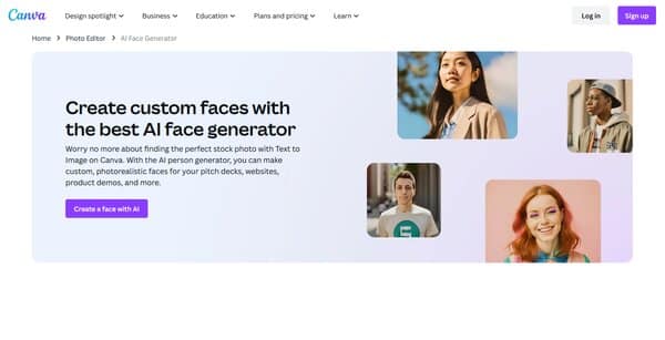 Canva AI Face Generator