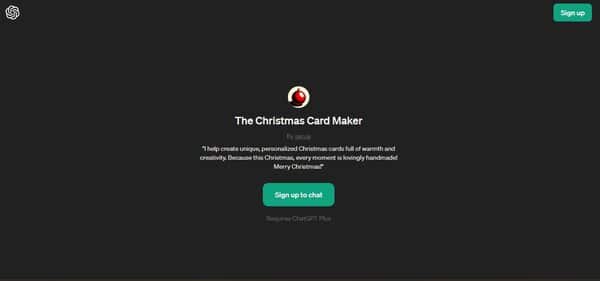 ChatGPT AI Christmas Card Generator