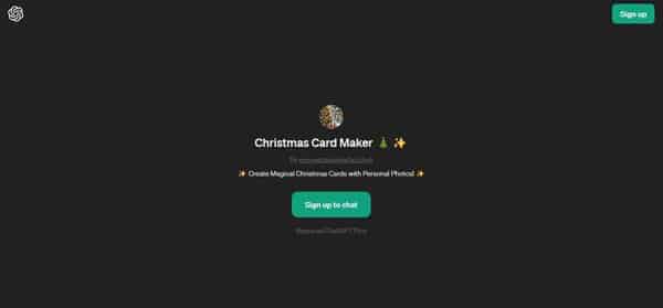 ChatGPT AI Christmas Card Maker
