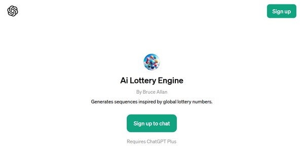 ChatGPT AI Lottery Engine
