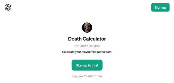 ChatGPT Death Calculator