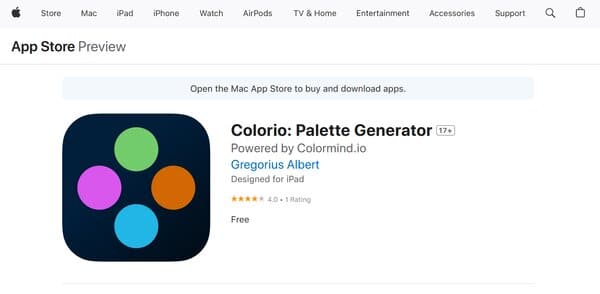 Colorio Palette Generator