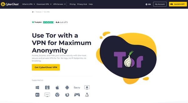 CyberGhost Dark Web VPN
