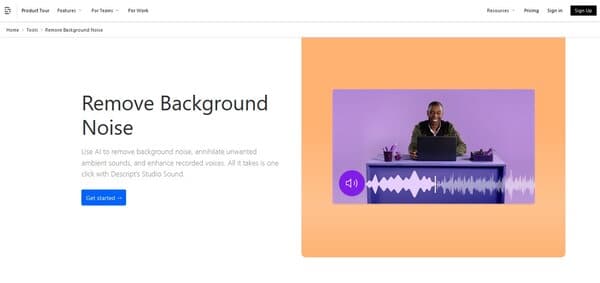 Descript Remove Background Noise