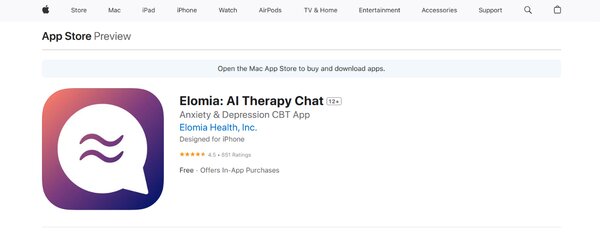 Elomia AI Therapy Chat