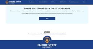 Empire State University თეზისების გენერატორი